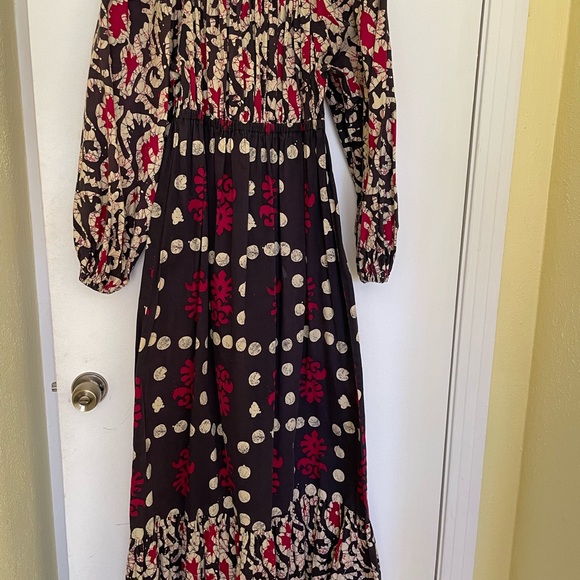 Vintage 70s Hippie Chic Maxi Dress - Picture 2 of 7